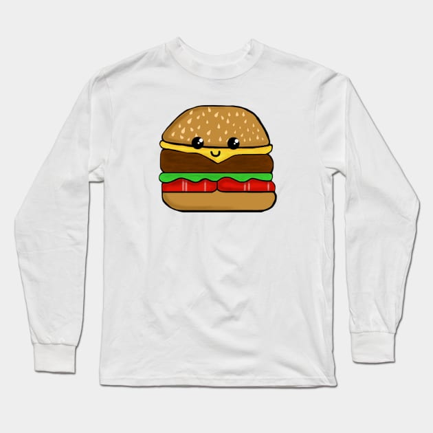 Kawii Hamburger Long Sleeve T-Shirt by CatGirl101